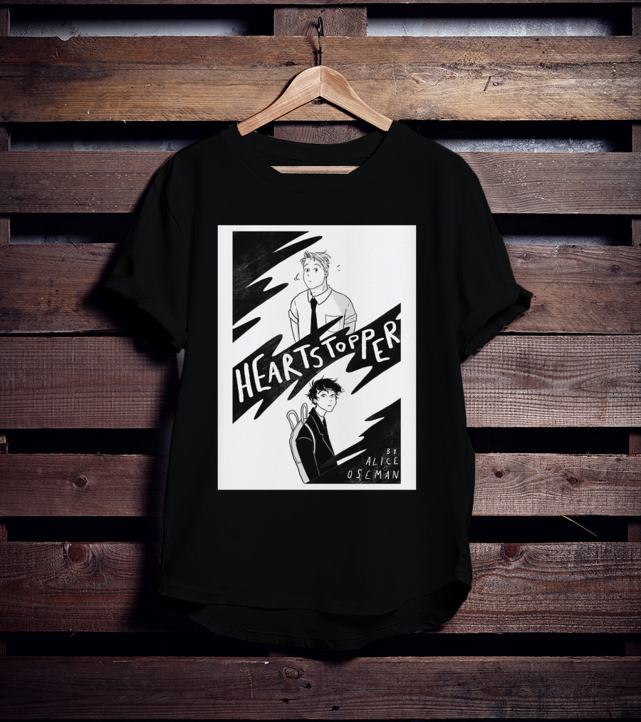 Heartstopper By Alice Oseman Solitaire Co UK Frances Janvi3r Graphic Novel Cover T-Shirt