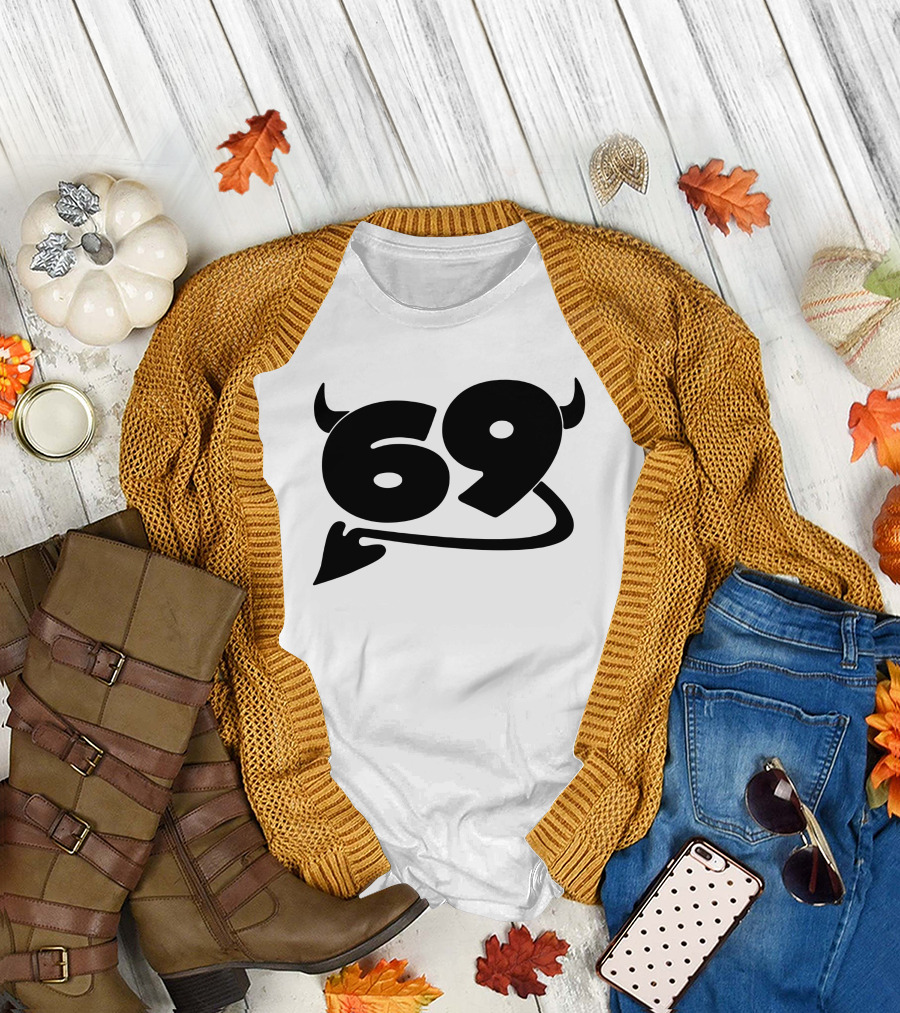 King Princess Merch 69 Devil Graphic White T-Shirt