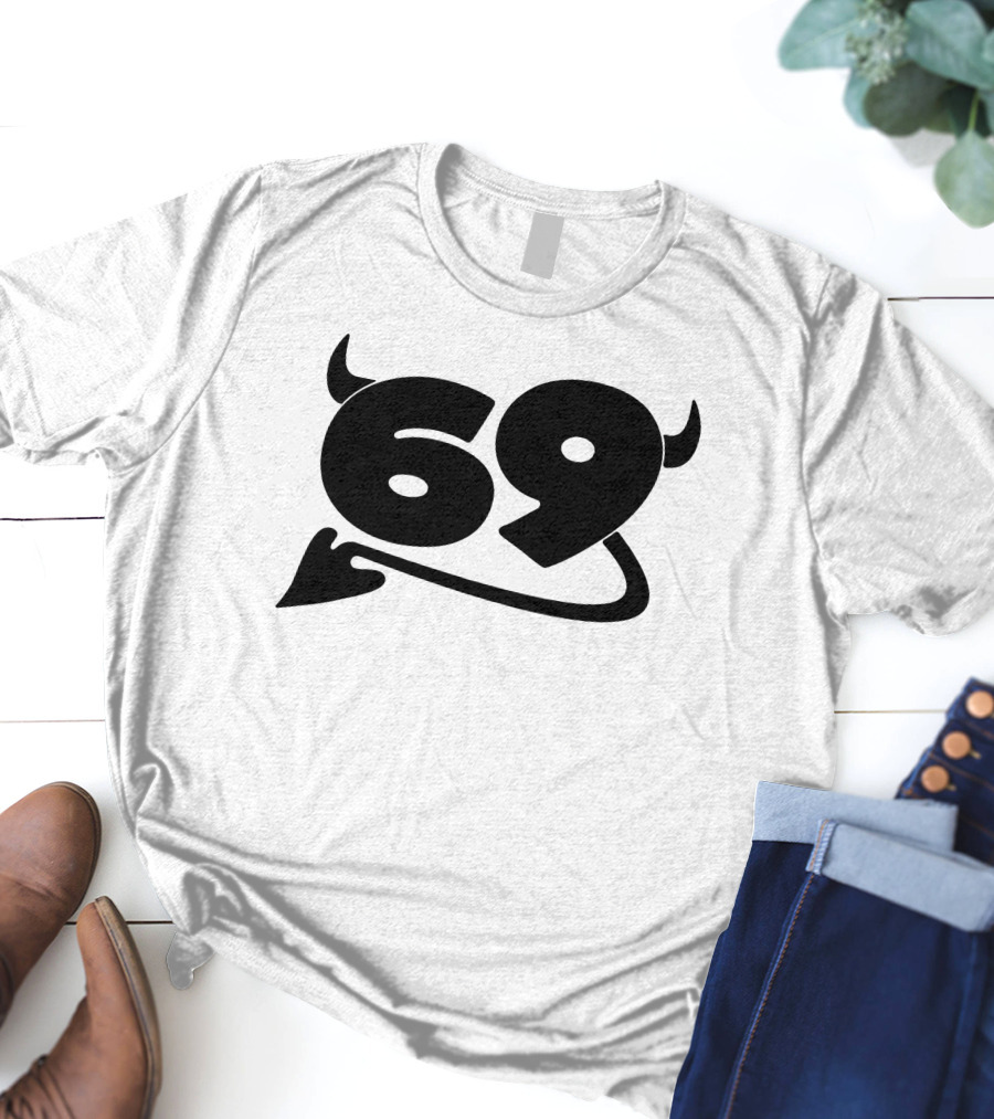 King Princess Merch 69 Devil Graphic White T-Shirt