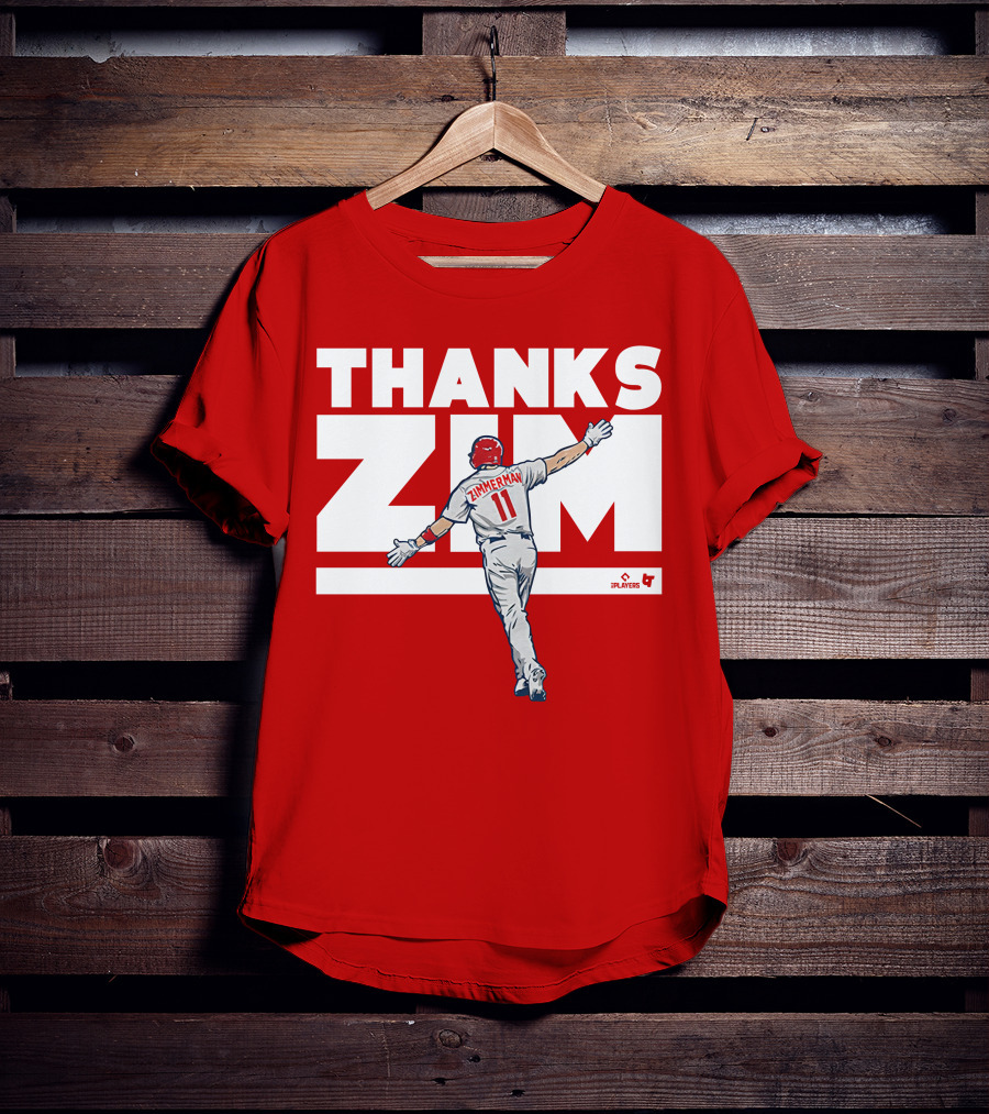 Ryan Zimmerman Thanks Zim Washington Nationals Fans Players Association T-Shirt