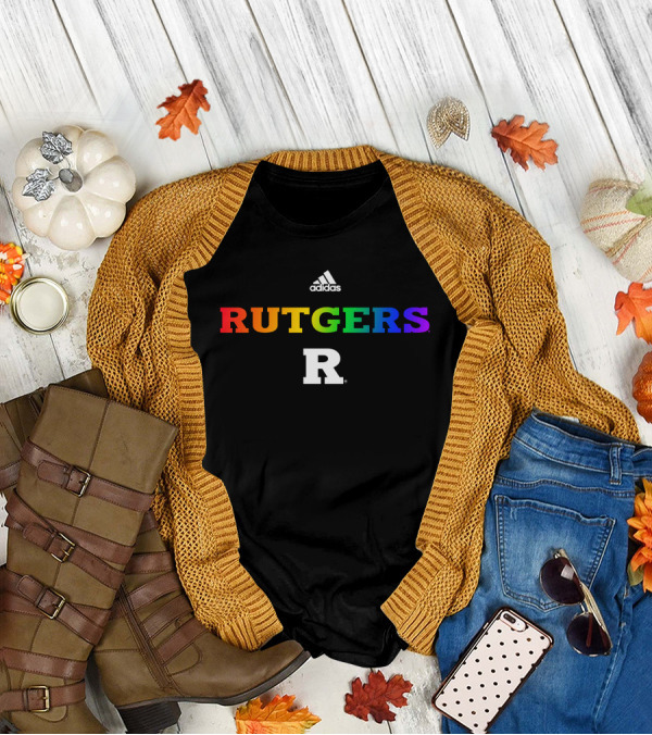 Rutgers R Rainbow Geo Baker Rutgers MBB T-Shirt