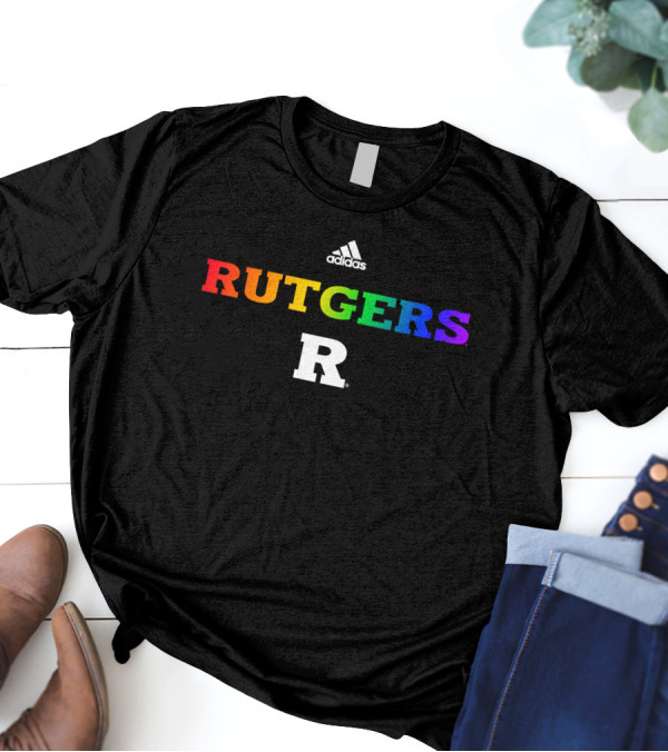 Rutgers R Rainbow Geo Baker Rutgers MBB T-Shirt