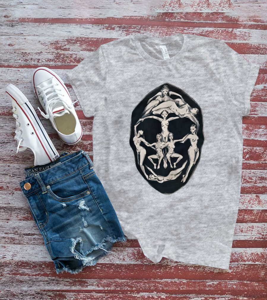 Girl Plastic Art Store Merch Dali Recreation Men's Heavyweight Surrealist Face T-Shirt