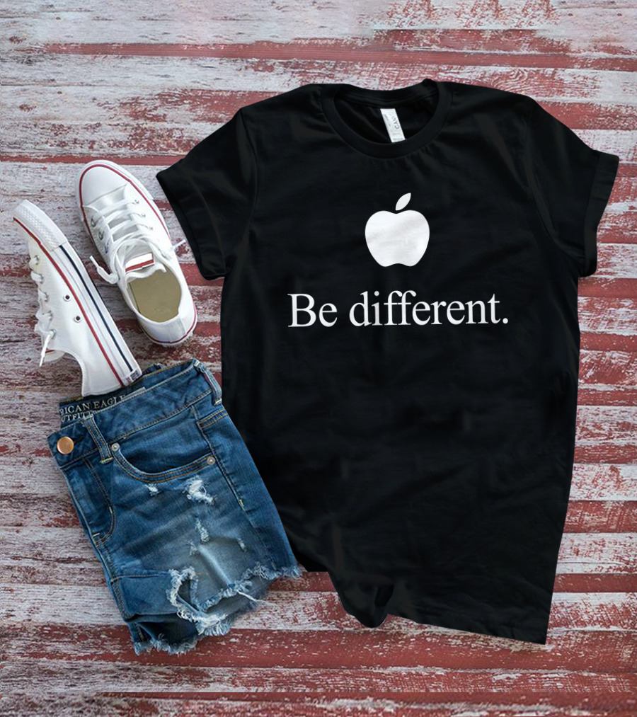 Apple Logo Be Different Fashion Drops T-Shirt