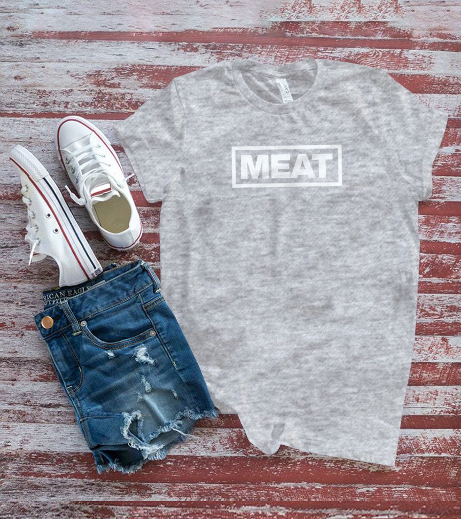 MEAT Pawan Lapborisuth Minimalist Typography T-Shirt
