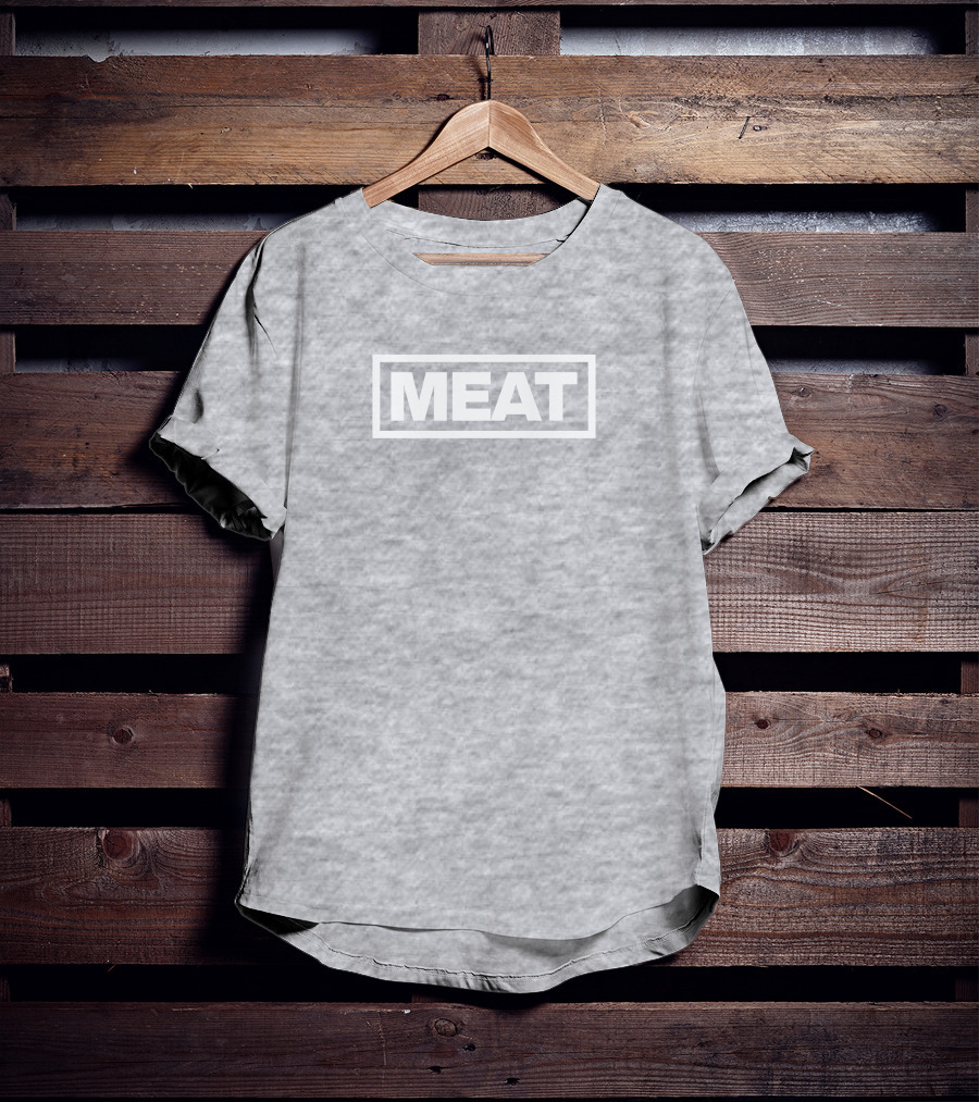 MEAT Pawan Lapborisuth Minimalist Typography T-Shirt
