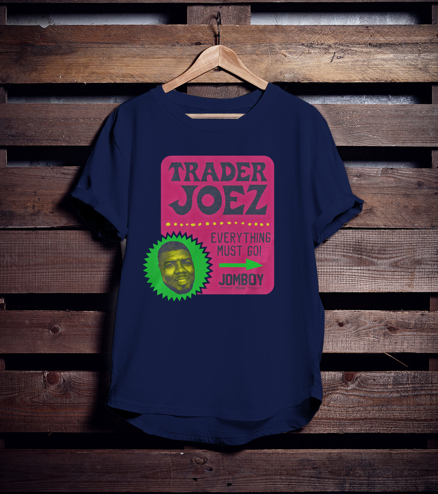 Jomboy Media Shop Trader Joez Everything Must Go Joez McFly Dominican Republic Flag T-Shirt