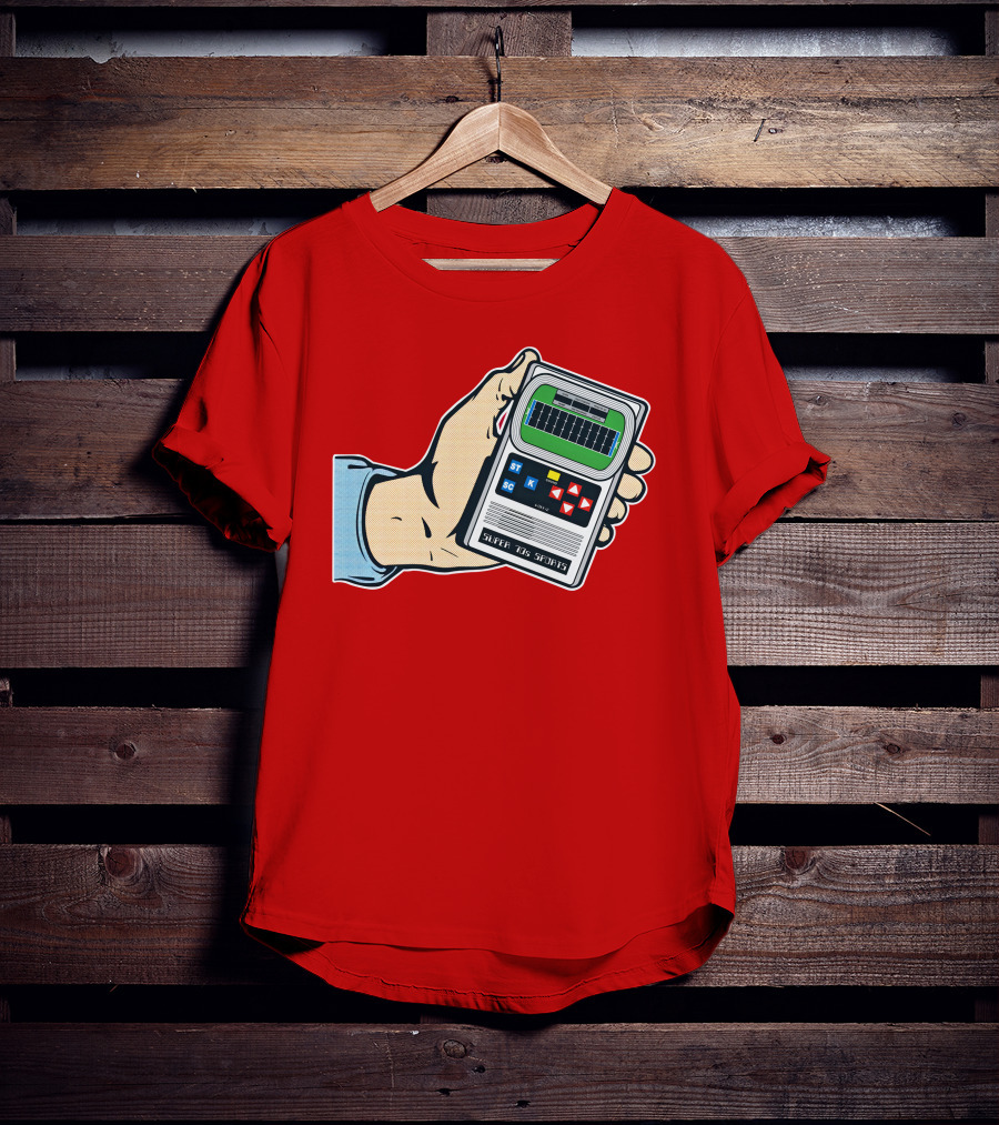 Super 70s Sports Handheld Electronic Football Vintage Style Retro Gaming Nostalgia T-Shirt