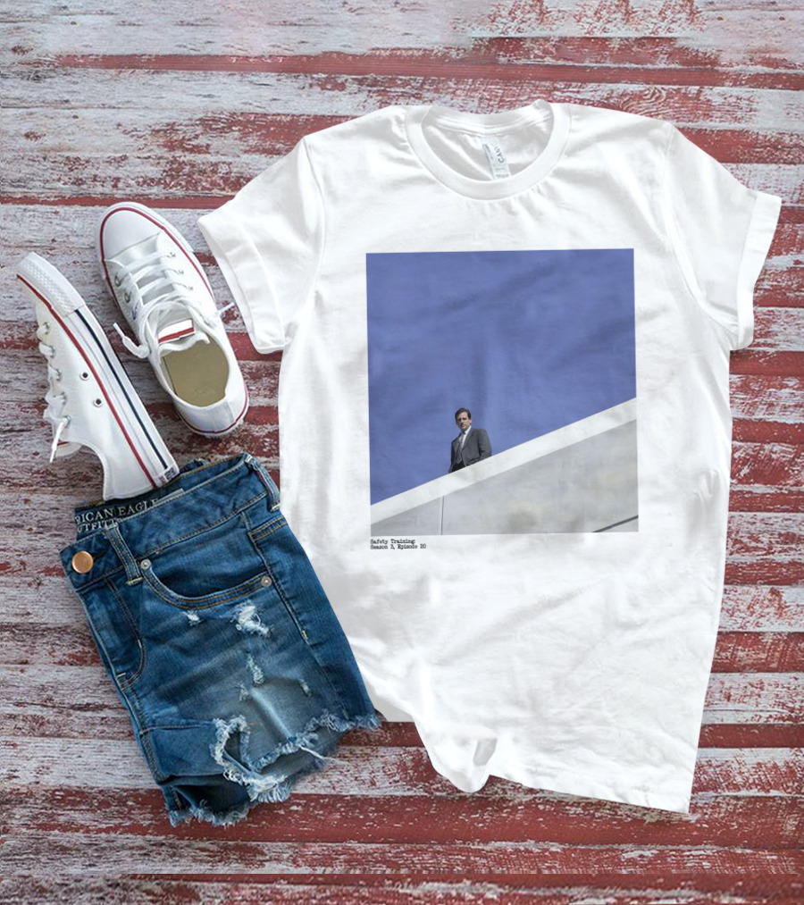 Safety Training Season 3 Episode 20 Roof Scene The Office Experience Store T-Shirt