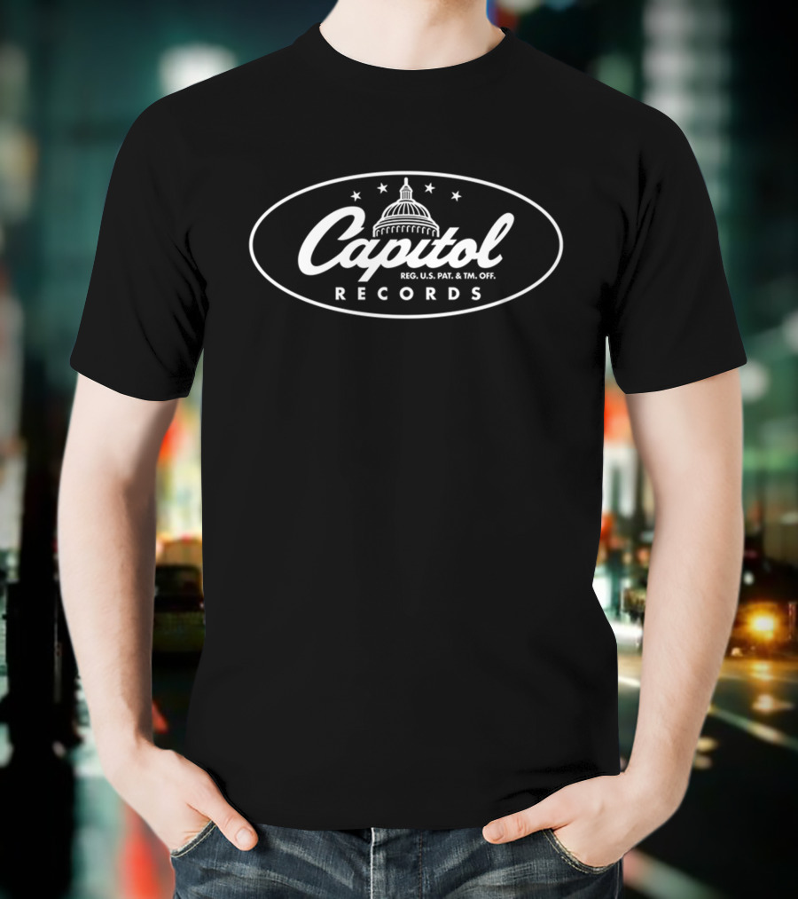 Capitol Records Logo Merchandise From Capitol Goods Store Featuring Matt Pinfield T-Shirt