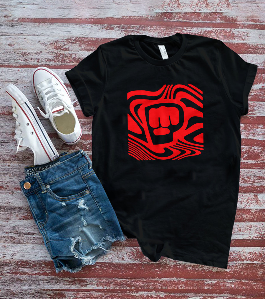 Pewdiepie Merch New Edition Brofist Youtuber Logo With Red Dazzle Camouflage T-Shirt