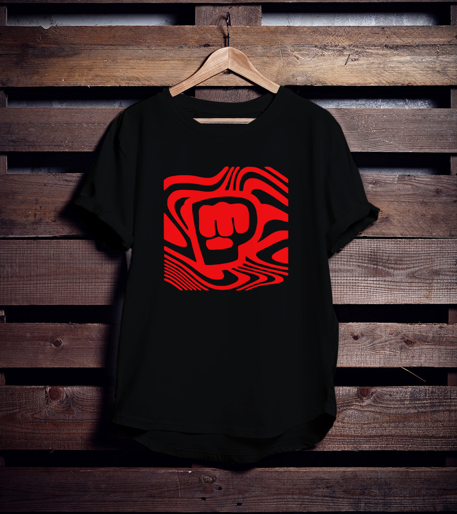 Pewdiepie Merch New Edition Brofist Youtuber Logo With Red Dazzle Camouflage T-Shirt