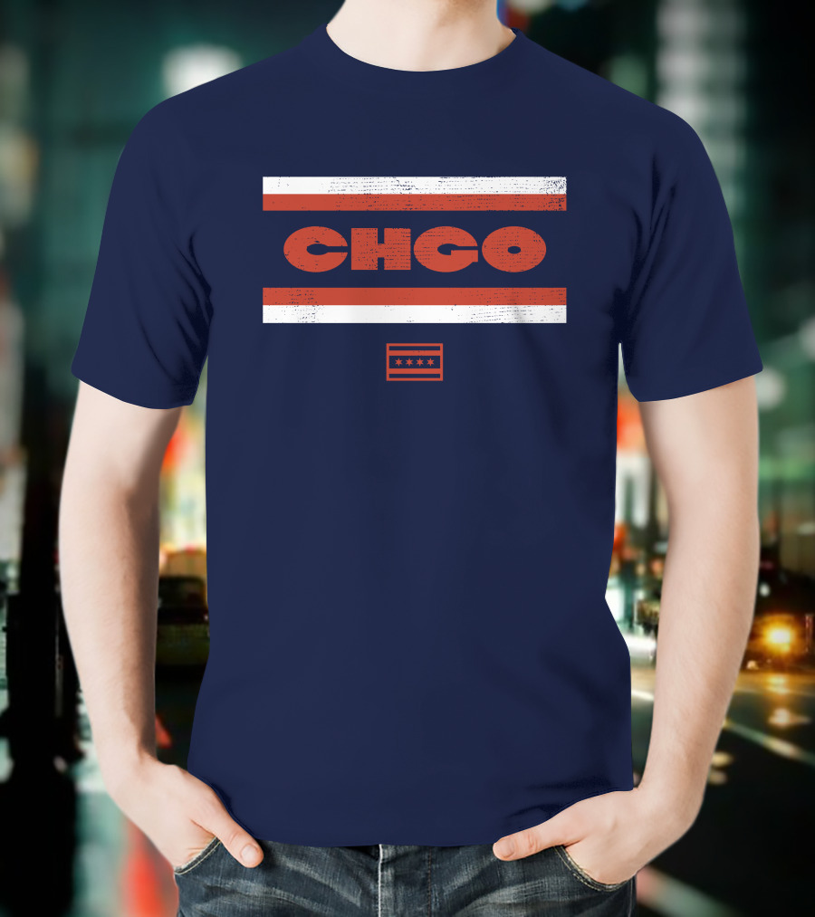 Chgo Locker Merch Chgo Midway Retro Stripe T-Shirt