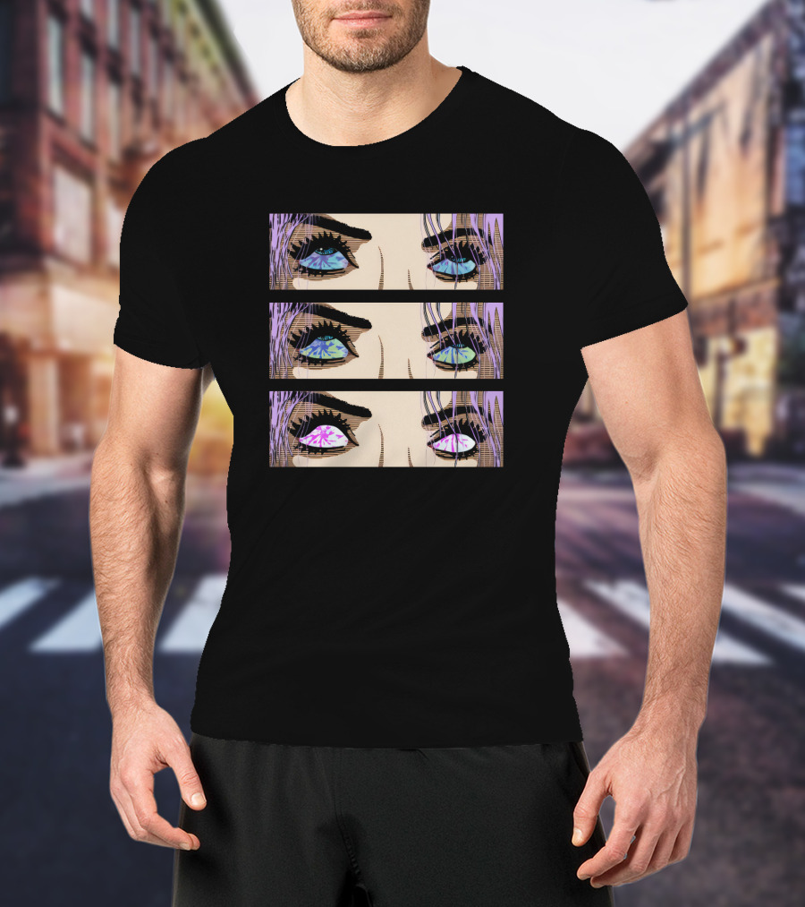 Fmuoasl Merch Good Enough Collection Pop Art Multi-Colored Eyes T-Shirt