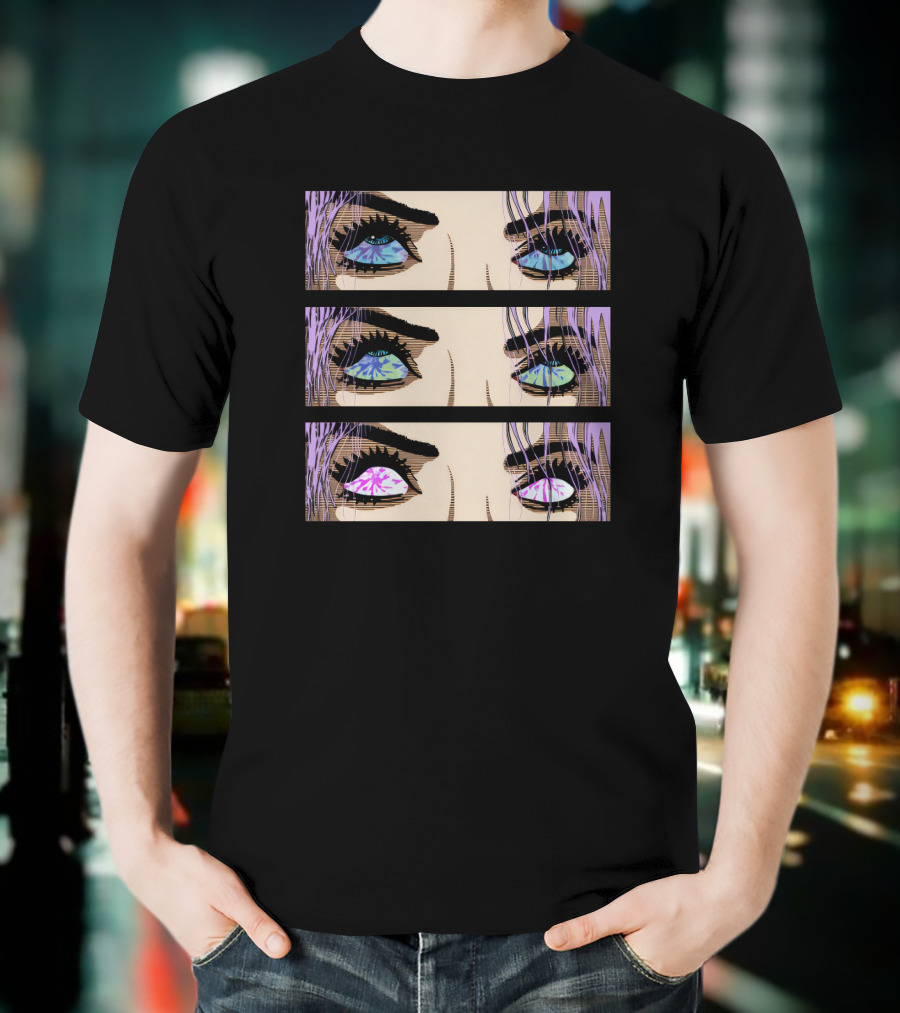 Fmuoasl Merch Good Enough Collection Pop Art Multi-Colored Eyes T-Shirt