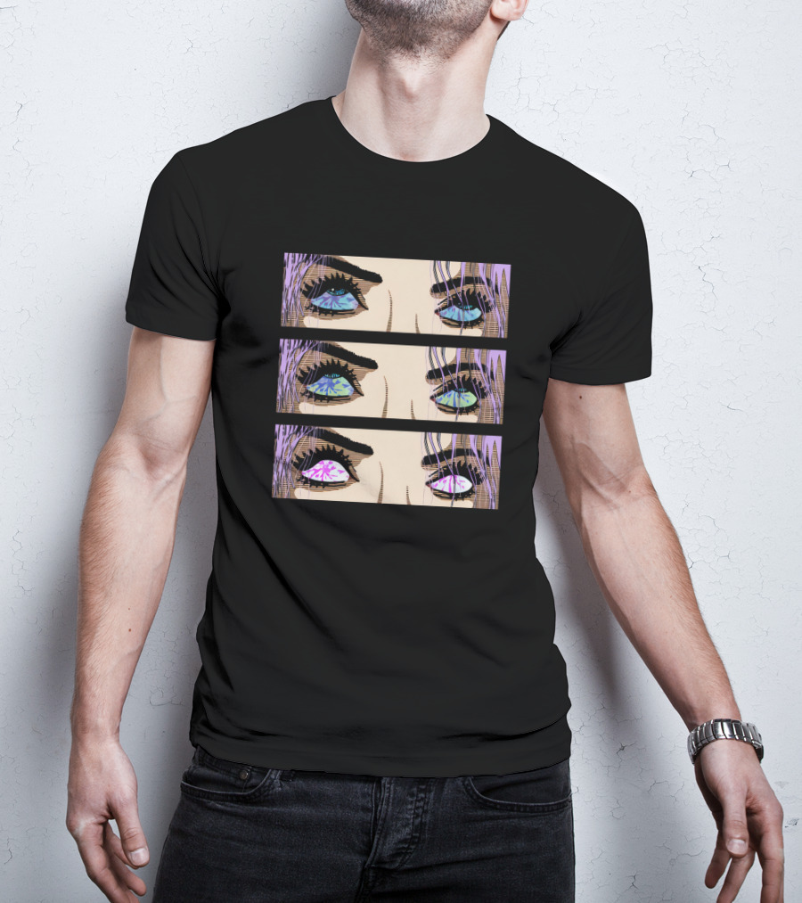 Fmuoasl Merch Good Enough Collection Pop Art Multi-Colored Eyes T-Shirt