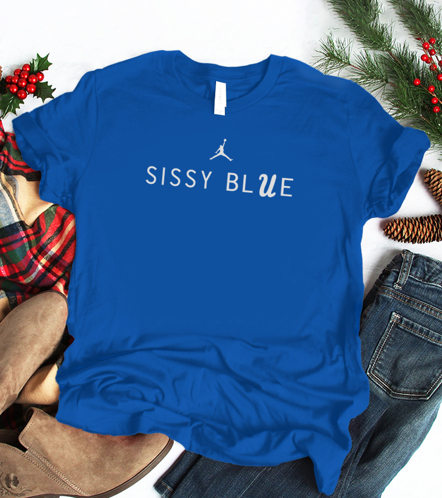 Sissy Blue UCLA Football Jumpman T-Shirt