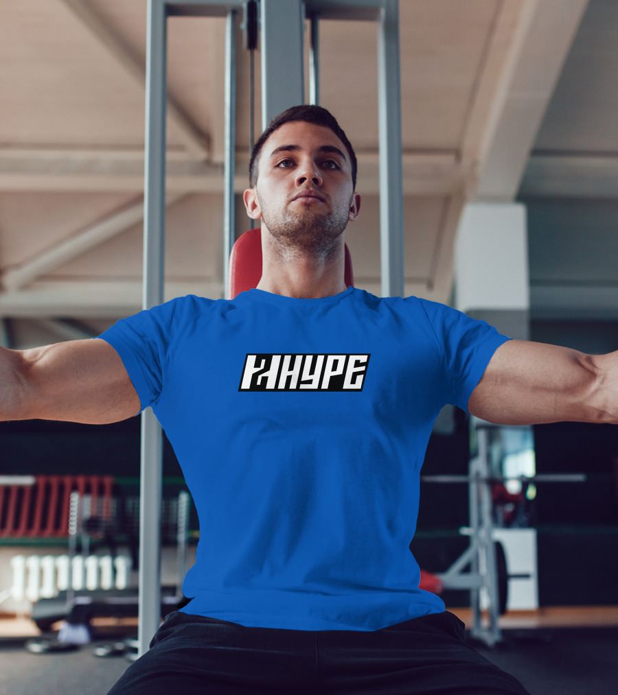 2Hype Logo 2Hype Merch Blue Background T-Shirt