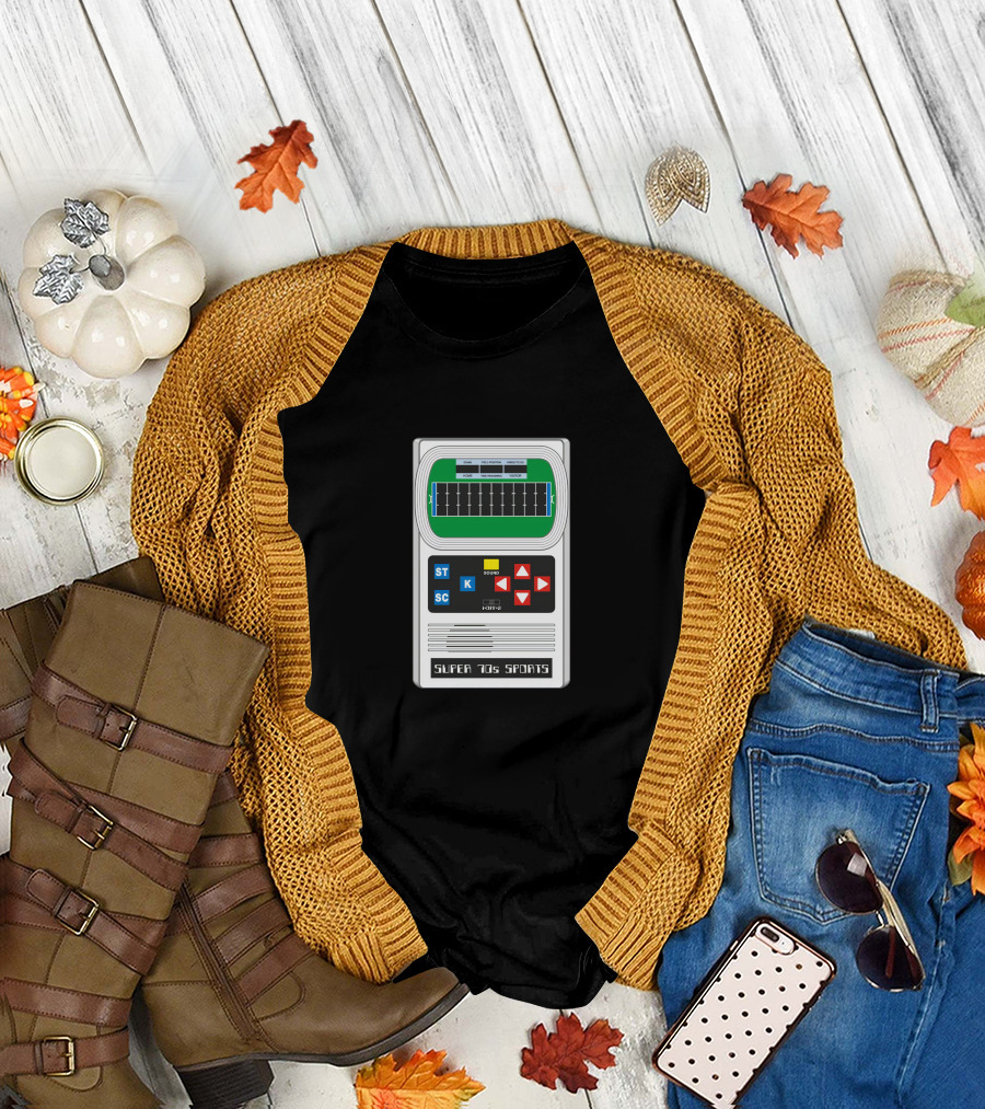Super 70s Sports Electronic Football Retro Handheld Game T-Shirt