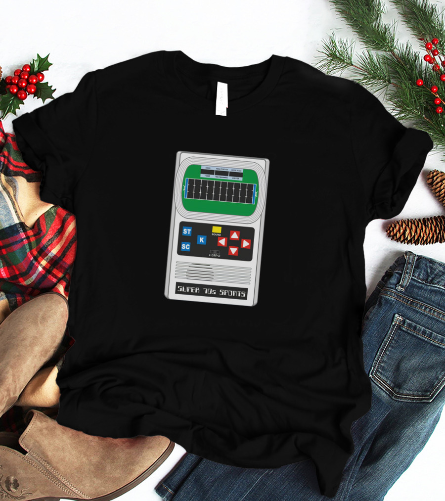 Super 70s Sports Electronic Football Retro Handheld Game T-Shirt