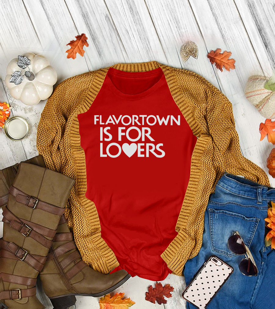 Guy Fieri Flavortown Is For Lovers Heart T-Shirt
