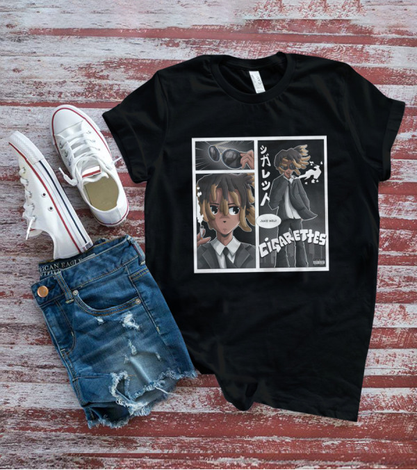 Juice Wrld Cigarettes 999 Club Manga Style Comic Panel T-Shirt