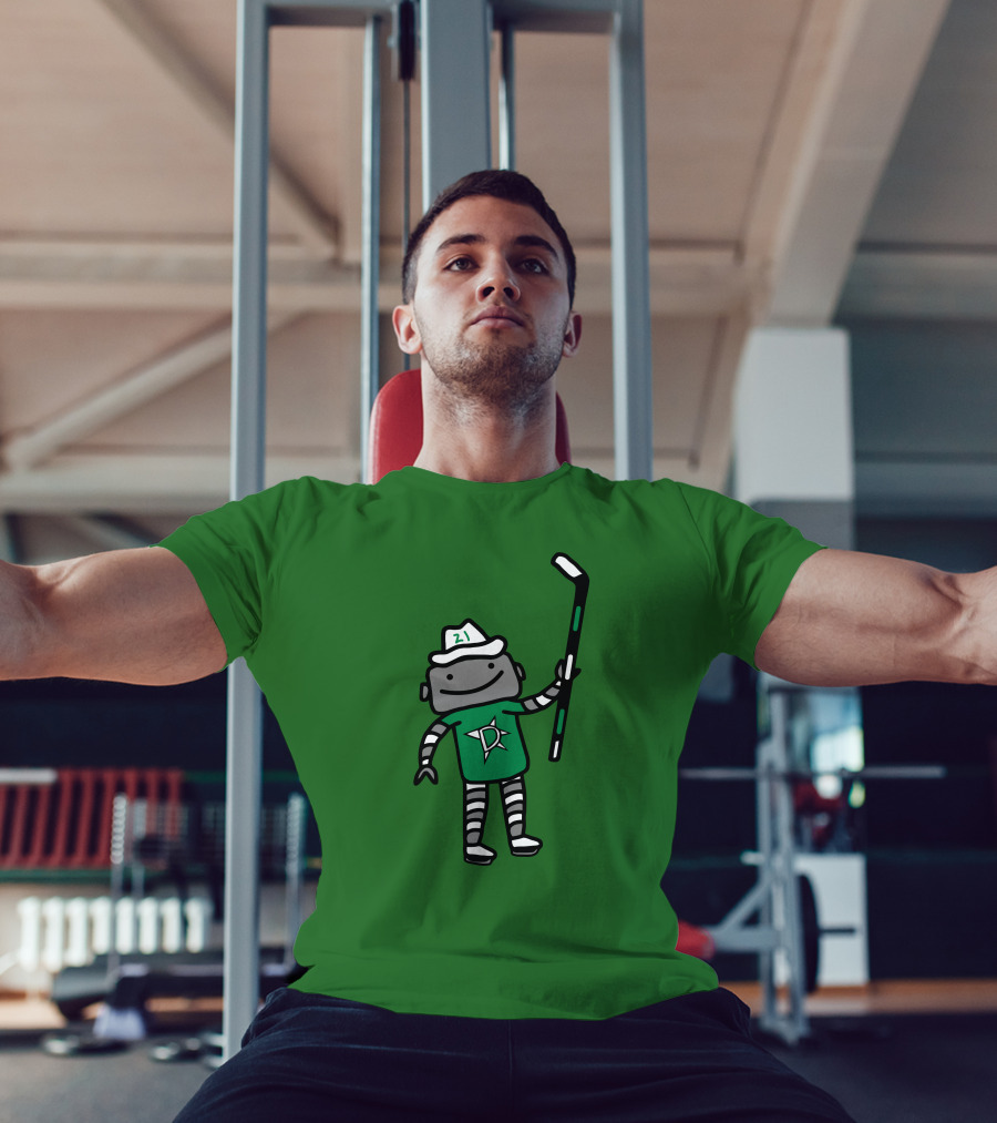 Jason Robertson Dallas Stars Texas Robo Hockey 21 T-Shirt