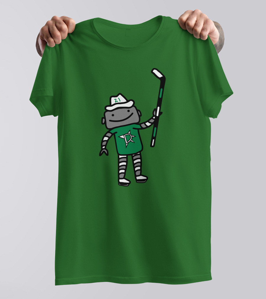 Jason Robertson Dallas Stars Texas Robo Hockey 21 T-Shirt