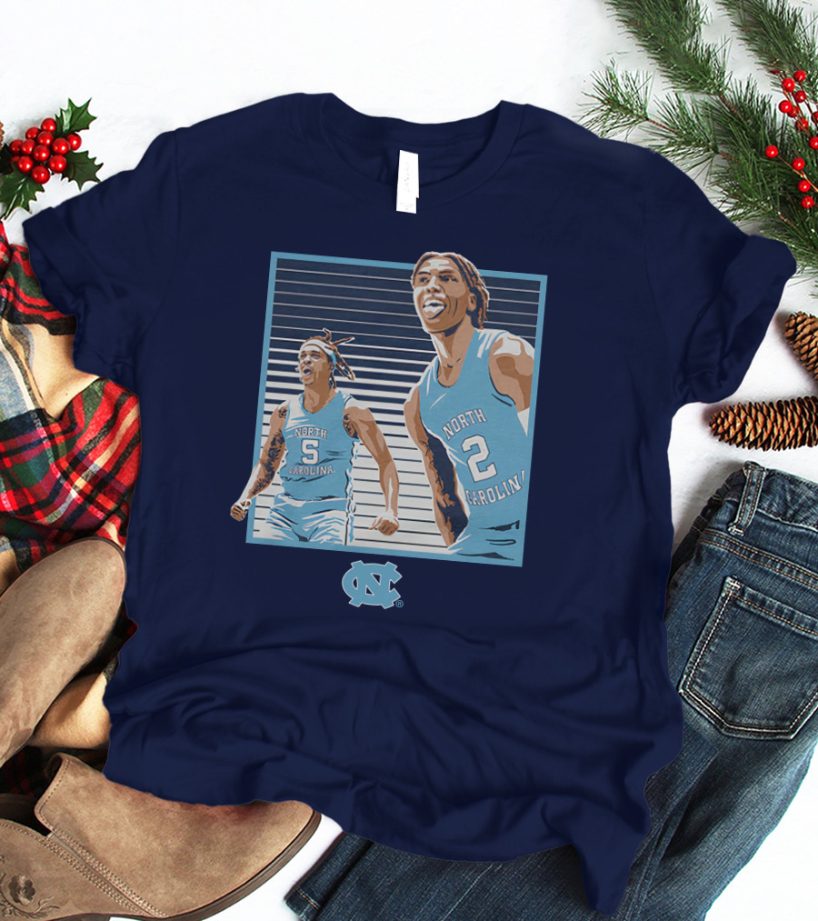 UNC Basketball Armando Bacot Caleb Love North Carolina Tar Heels T-Shirt