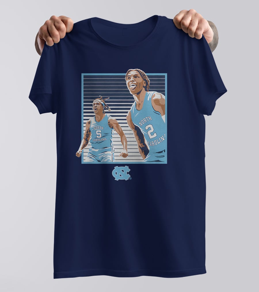 UNC Basketball Armando Bacot Caleb Love North Carolina Tar Heels T-Shirt