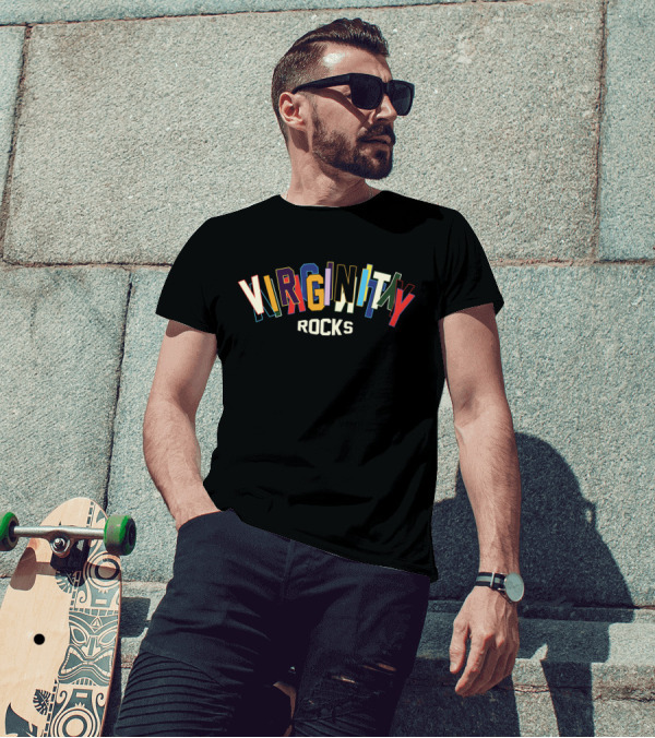 Danny Duncan Virginity Rocks Colorful Letters T-Shirt