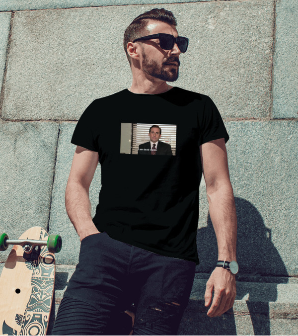 I Am Dead Inside The Office Michael Scott Meme Dankeweiter T-Shirt