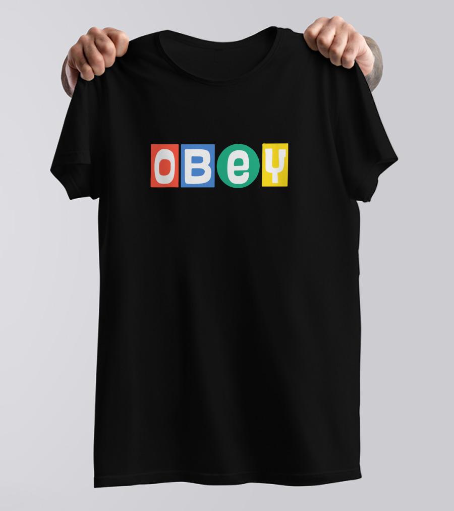 Tillys Obey Block Letter Merch T-Shirt
