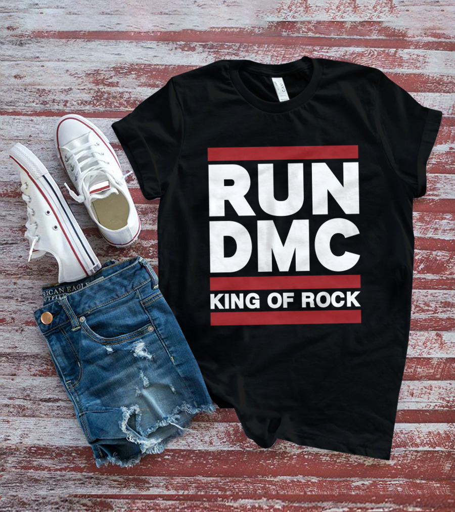 Allinhiphop Run DMC King Of Rock Retro T-Shirt