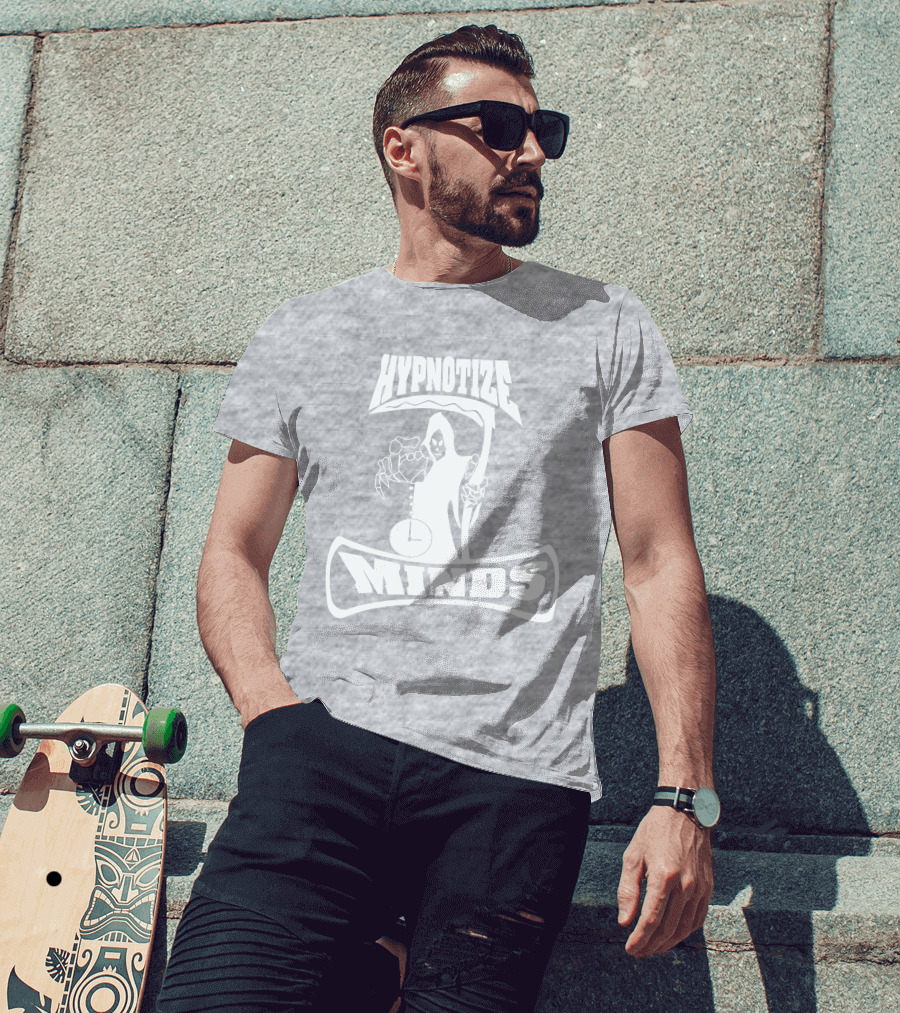 Three 6 Mafia Hypnotize Minds Grim Reaper Clock T-Shirt