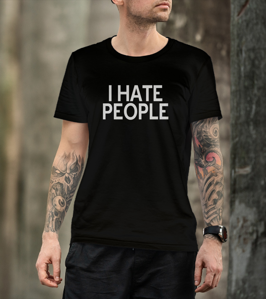 FeistylilK I Hate People Minimalist T-Shirt