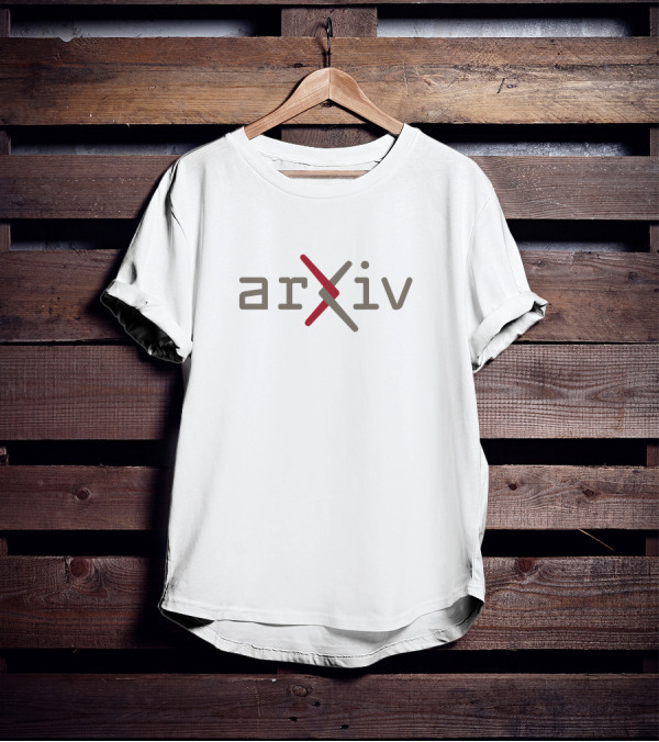 Arxiv Merch Scientific Preprint Archive Logo Red X T-Shirt