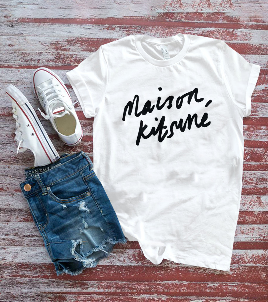 Maison Kitsune Handwritten T-Shirt