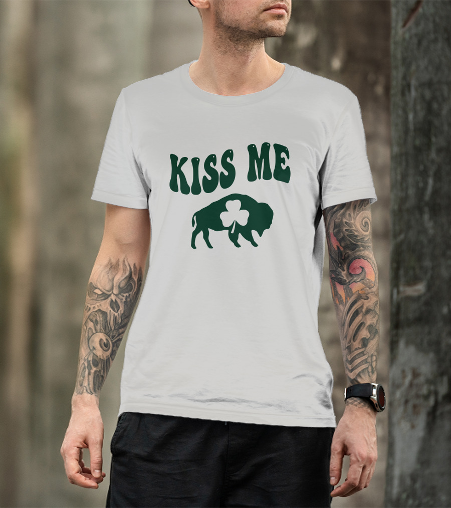 Kiss Me Buffalo Shamrock St. Patrick's Day T-Shirt