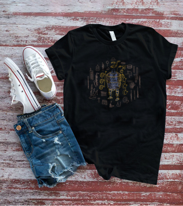 Skullgirls Big Band Anti Skullgirls Weaponry Blueprint Eighty Sixed Store T-Shirt