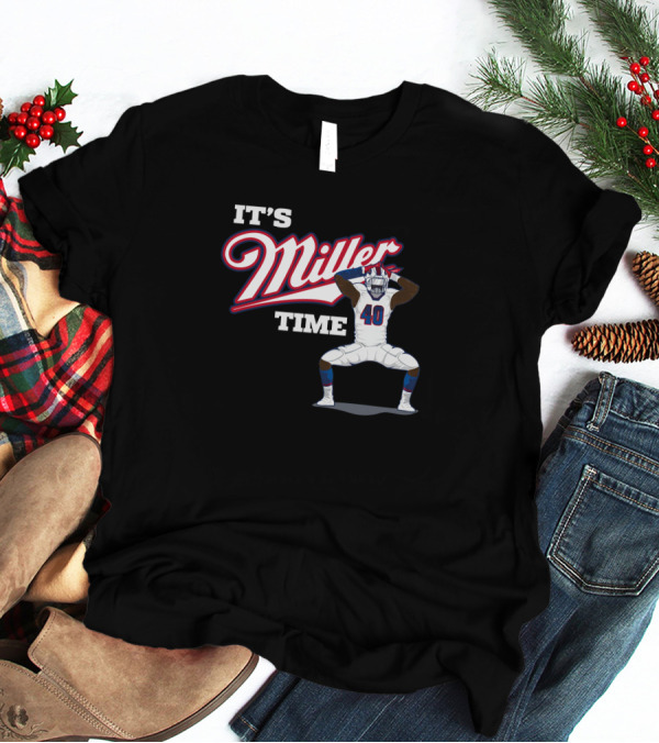 Ctwpod It's Miller Time Von Miller Buffalo Bills Circling The Wagons T-Shirt