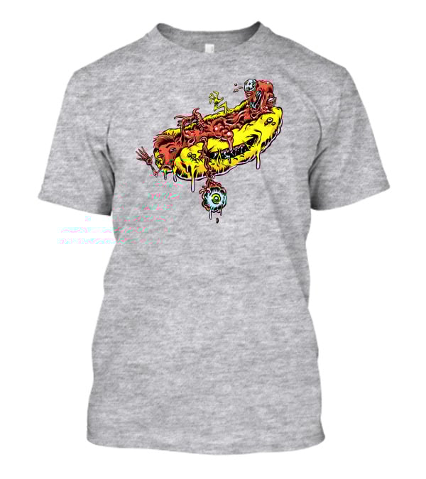 Drew Gooden Merch Hot Dog Surreal Monster Melt Dripping Eyeball T-Shirt