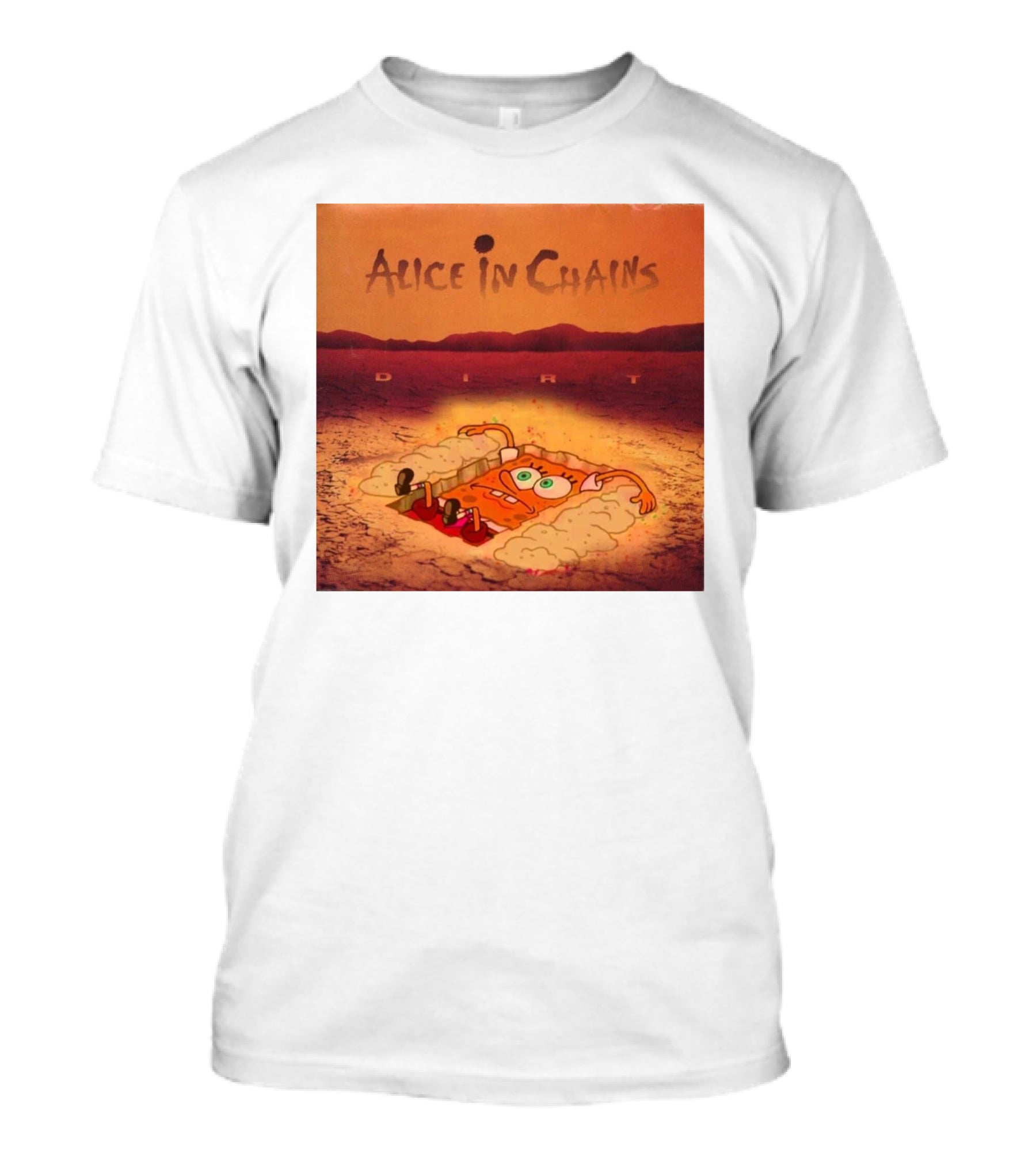 Alice In Chains Dirt Parody SpongeBob SquarePants Mocha Bigwanger12 T-Shirt