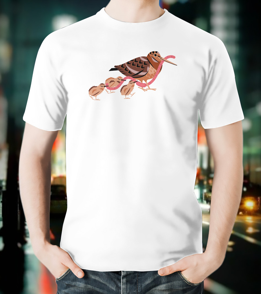 Everpress Shop Everybody Grab Hold Bird And Chicks With Worms T-Shirt