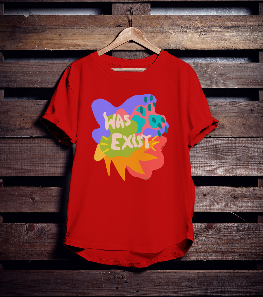 Soleoado Leȯ Was Exist Was Exist Colorful Abstract T-Shirt