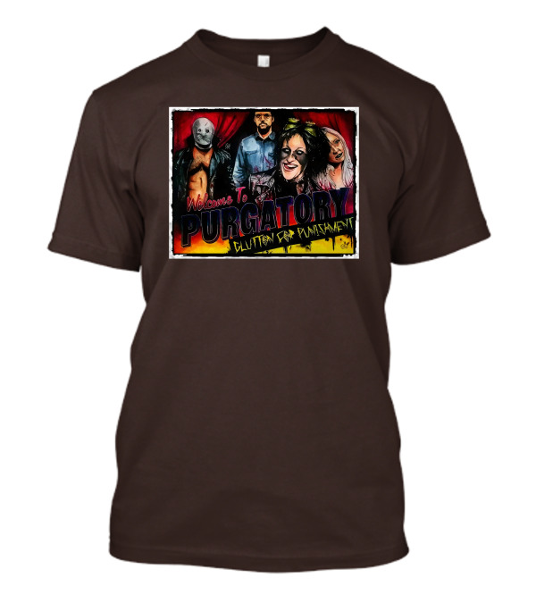 Welcome To Purgatory Glutton For Punishment Pro Wrestling Tees AEW Shop Demon X Bunny T-Shirt