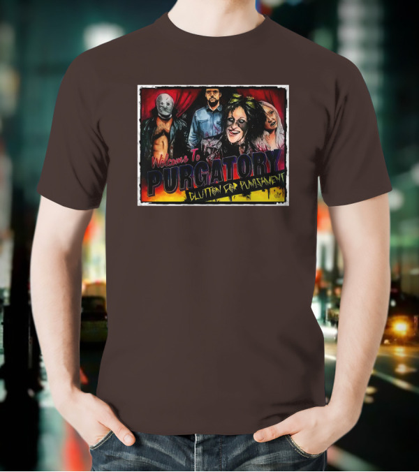 Welcome To Purgatory Glutton For Punishment Pro Wrestling Tees AEW Shop Demon X Bunny T-Shirt
