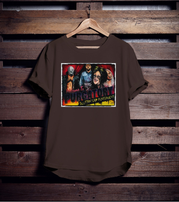 Welcome To Purgatory Glutton For Punishment Pro Wrestling Tees AEW Shop Demon X Bunny T-Shirt