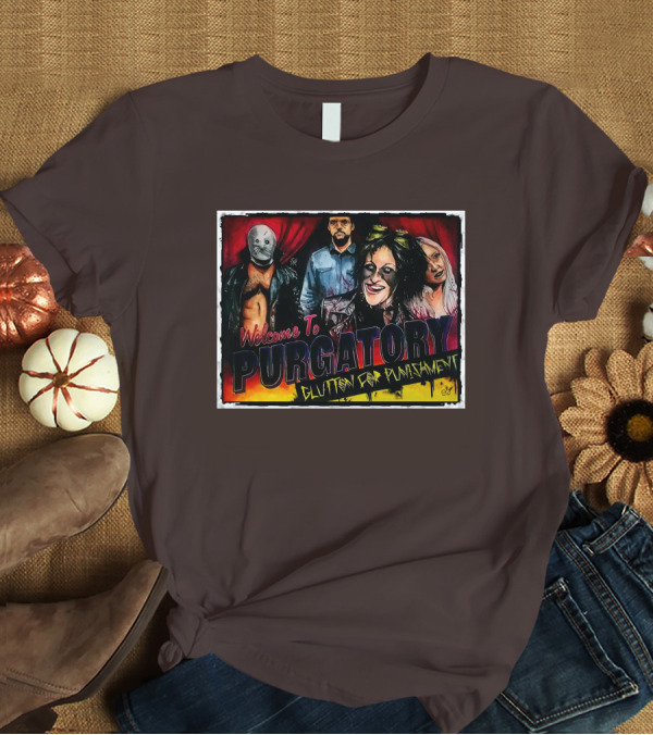 Welcome To Purgatory Glutton For Punishment Pro Wrestling Tees AEW Shop Demon X Bunny T-Shirt