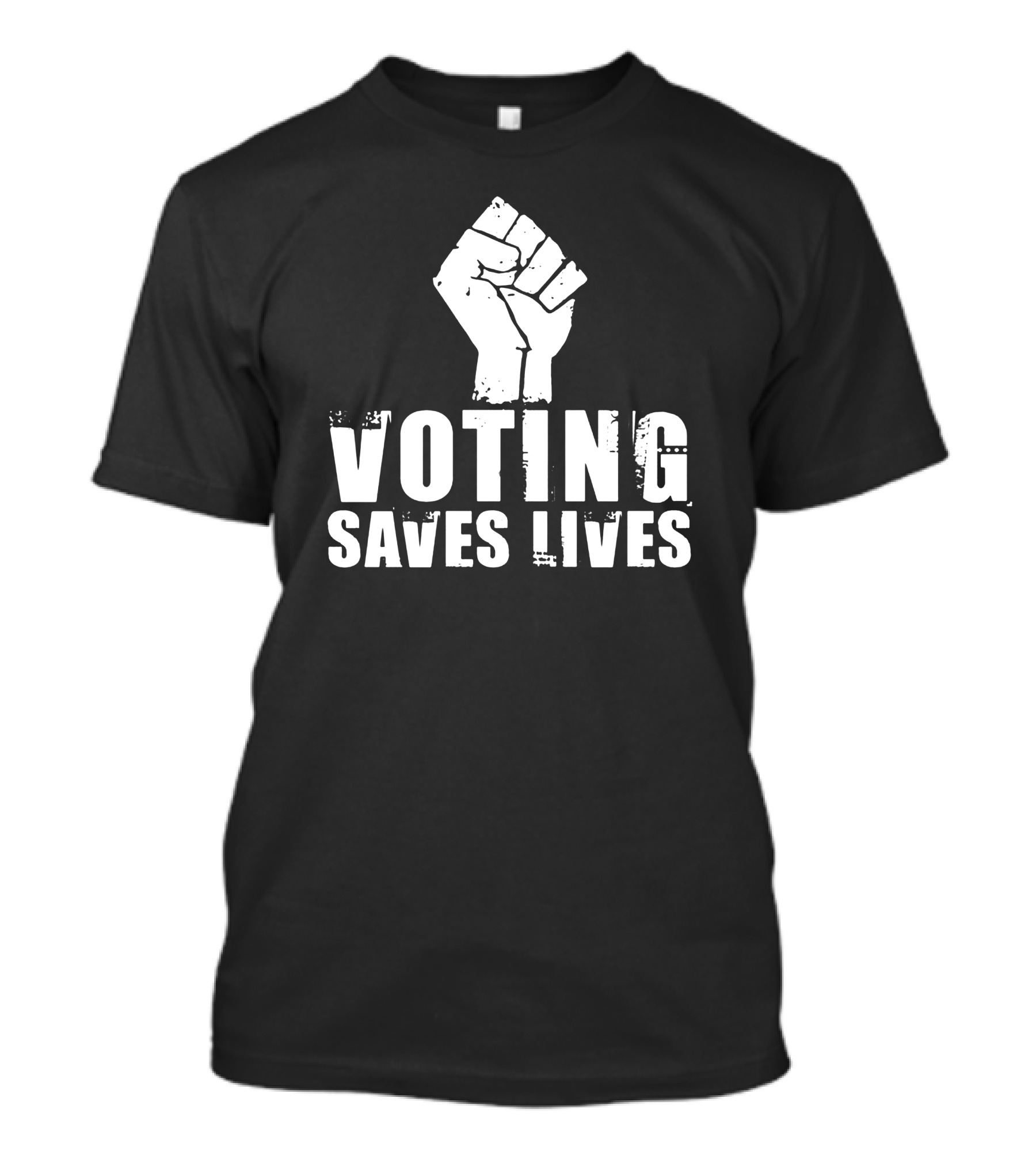 Rainy Studios Voting Saves Lives Fist Symbol Sam Aburime T-Shirt